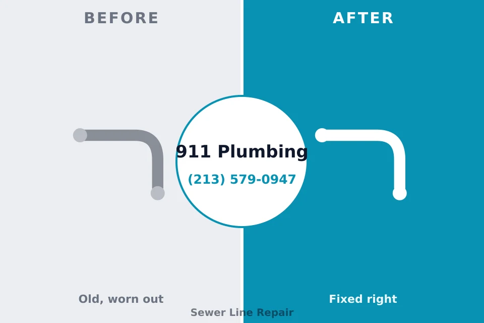 Before and after: plumbing company Cassopolis, MI